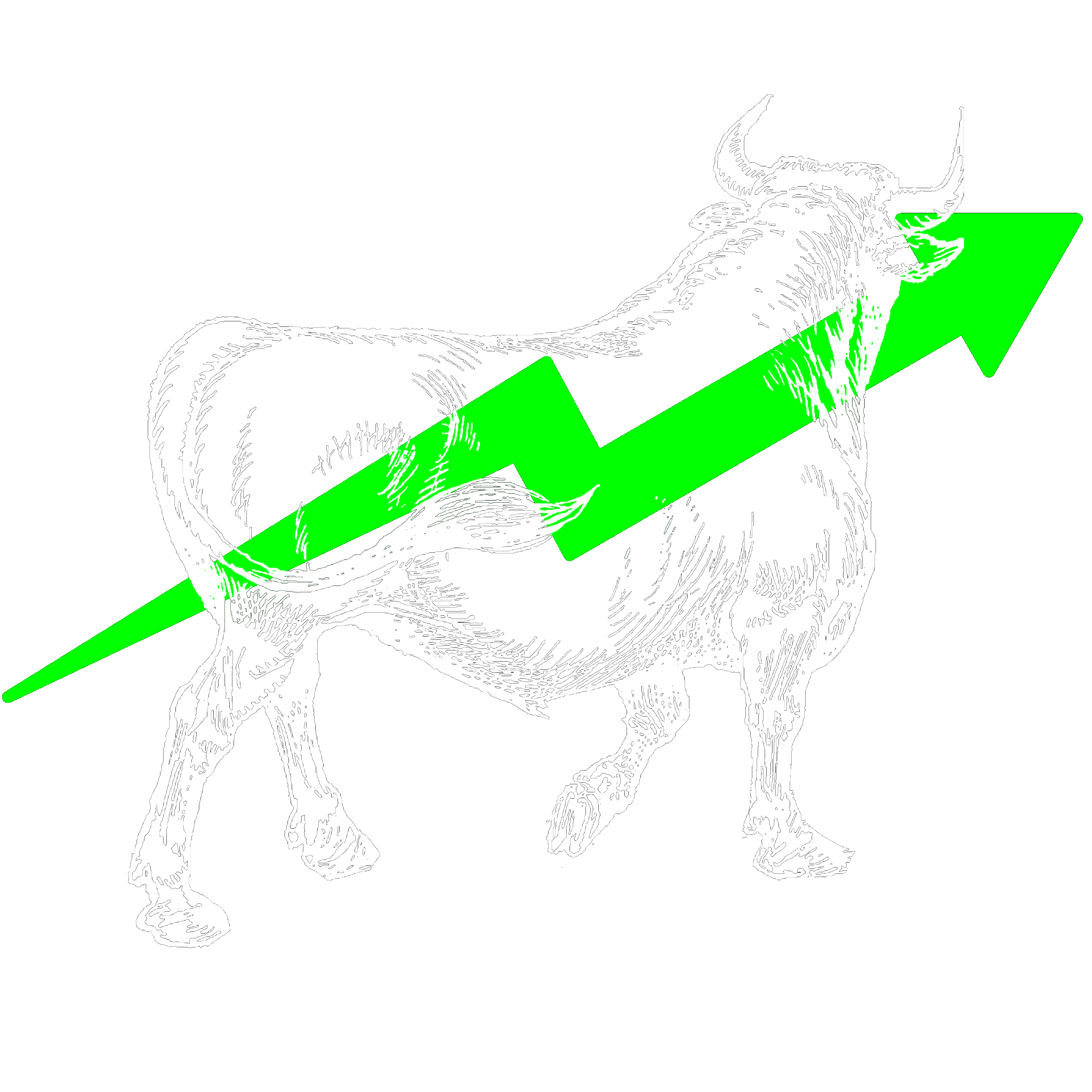 ArtisProdest bull and rising arrow logo